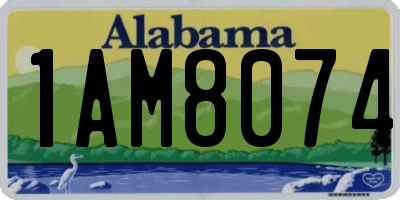 AL license plate 1AM8074