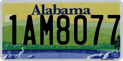 AL license plate 1AM8077