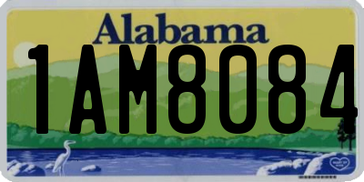 AL license plate 1AM8084