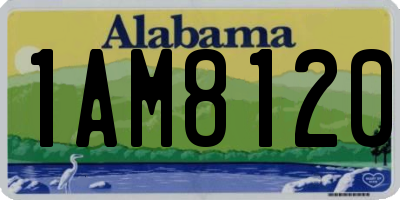 AL license plate 1AM8120