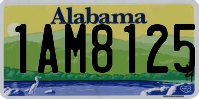 AL license plate 1AM8125