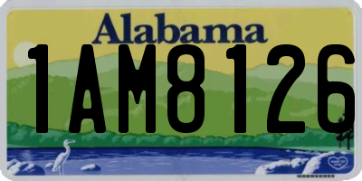 AL license plate 1AM8126