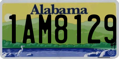 AL license plate 1AM8129