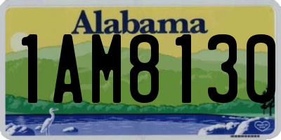 AL license plate 1AM8130