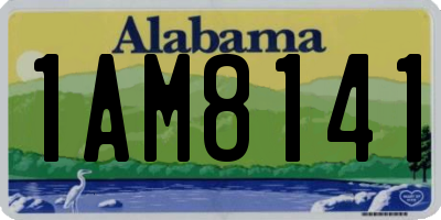 AL license plate 1AM8141