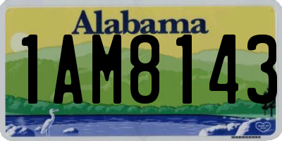 AL license plate 1AM8143