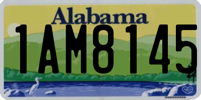 AL license plate 1AM8145