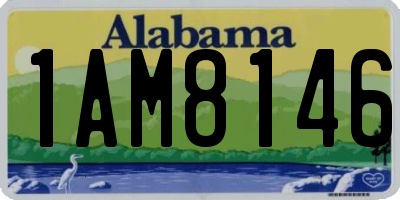 AL license plate 1AM8146