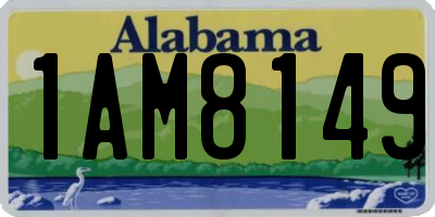 AL license plate 1AM8149
