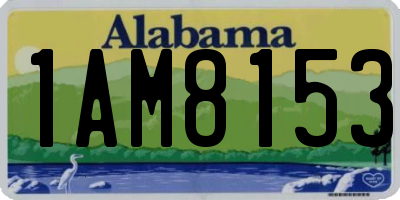 AL license plate 1AM8153