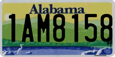 AL license plate 1AM8158