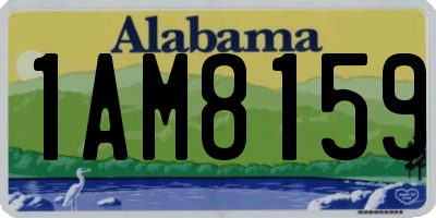 AL license plate 1AM8159