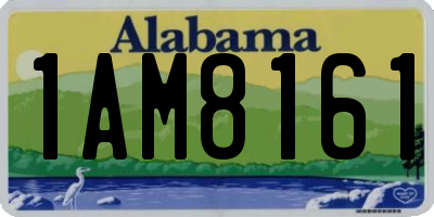 AL license plate 1AM8161
