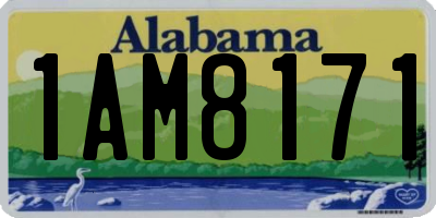 AL license plate 1AM8171