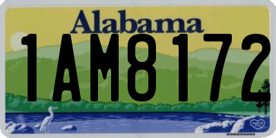 AL license plate 1AM8172