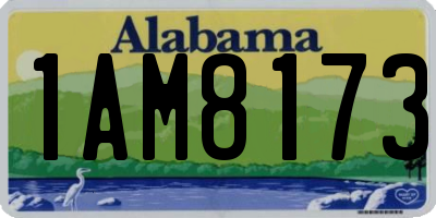 AL license plate 1AM8173