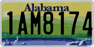 AL license plate 1AM8174