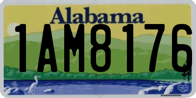 AL license plate 1AM8176