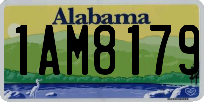 AL license plate 1AM8179