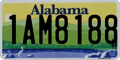 AL license plate 1AM8188