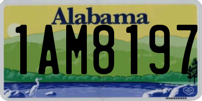 AL license plate 1AM8197