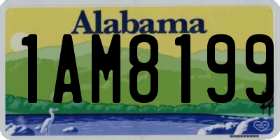 AL license plate 1AM8199