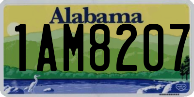 AL license plate 1AM8207