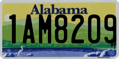 AL license plate 1AM8209