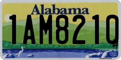 AL license plate 1AM8210