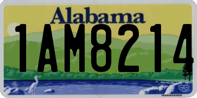 AL license plate 1AM8214