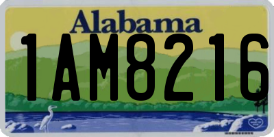 AL license plate 1AM8216