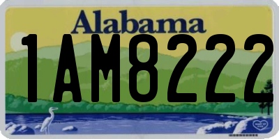 AL license plate 1AM8222