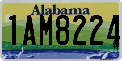 AL license plate 1AM8224