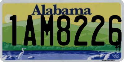 AL license plate 1AM8226