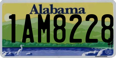AL license plate 1AM8228