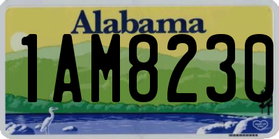 AL license plate 1AM8230