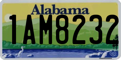 AL license plate 1AM8232