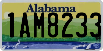 AL license plate 1AM8233