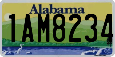 AL license plate 1AM8234