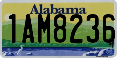 AL license plate 1AM8236