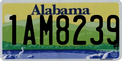 AL license plate 1AM8239