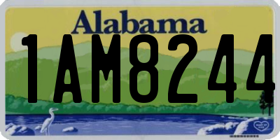 AL license plate 1AM8244