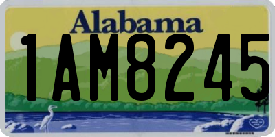 AL license plate 1AM8245
