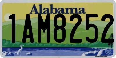 AL license plate 1AM8252