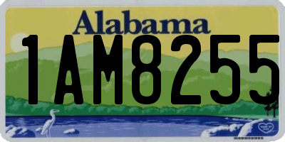 AL license plate 1AM8255