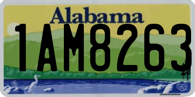 AL license plate 1AM8263