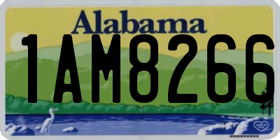 AL license plate 1AM8266