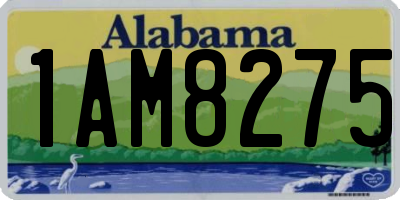 AL license plate 1AM8275