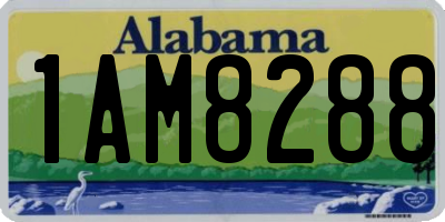 AL license plate 1AM8288