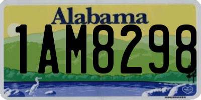 AL license plate 1AM8298